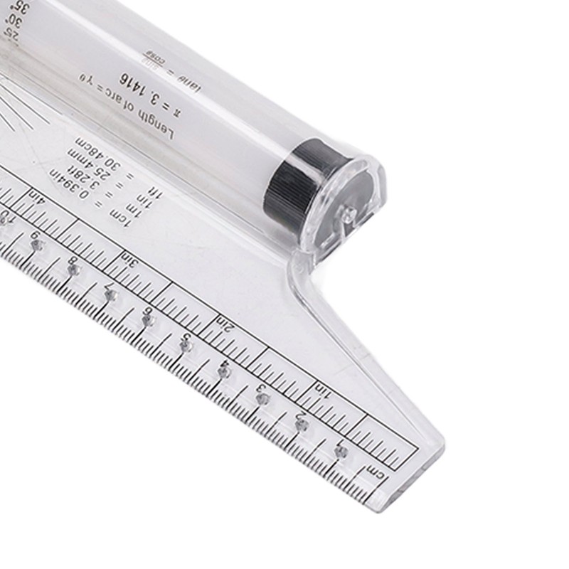 Measuring Rolling Ruler 30cm Various Formulas Horizontal Vertical Parallel Lines