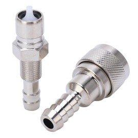 Outboard Fuel Line Connector, 2 Pieces Female Fuel Hose Connector 5/16 Inch Metal Alloy Boat Engine Fuel Connection 3b2 70250 1, for Engine 5 to 90 2 Stroke Boat Engine