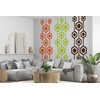 Seamless Retro Pattern Wall Decal | Hexagon Shapes | Modern