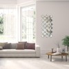 Lovdeco Peel and Stick 3 Inch Beveled Mirror Glass Tile
