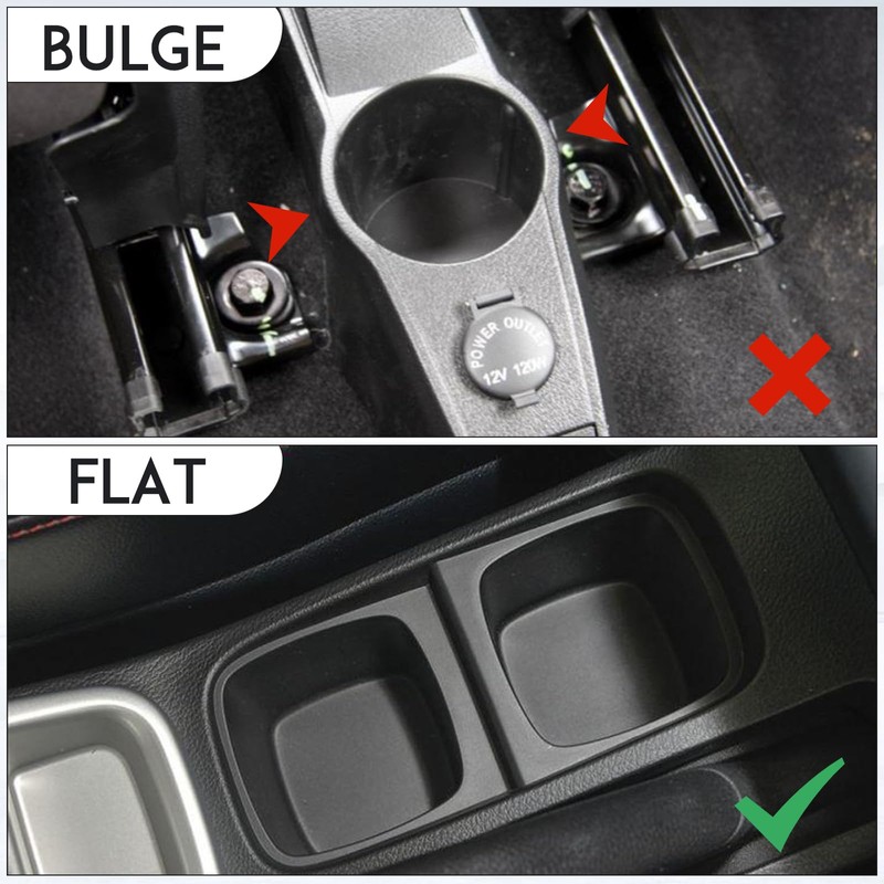 Htostar Racing Car Armrest Box with Double Layer Storage, Black