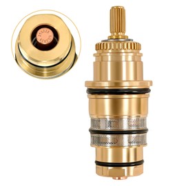 98282000 Thermostatic Cartridge – Compatible with Hansgrohe 98282000, Fits 98282 T30 Shower Valve Core, Precise Temperature Control, Durable Brass Upgrade (Replaces Plastic Version)