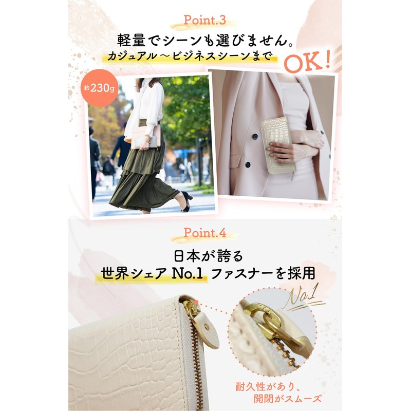 LEZOPHIS Crocodile Long Wallet [Supervised by Feng Shui Master] Money