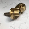 Antique Solid Brass Caster with 25mm Wheel,Moving Castor Wheels,360° Swivel