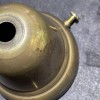 VINTAGE 2 1/4 BELL SHAPED UNFINISHED SOLID BRASS SHADE HOLDER-