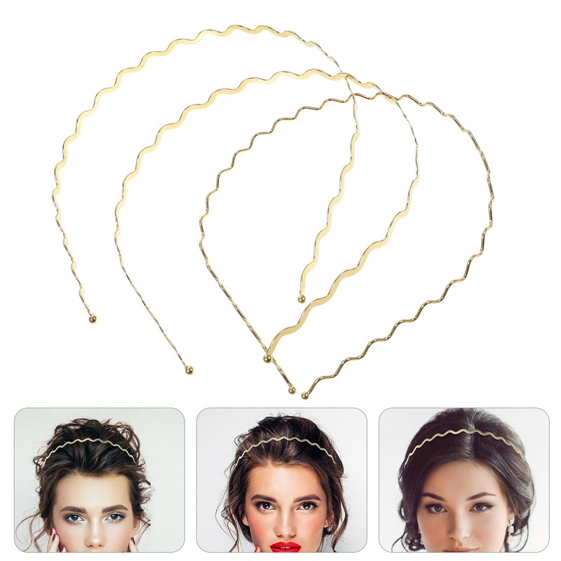 Luxshiny 3 Thin Hair Bands for All Headbands, Simple and
