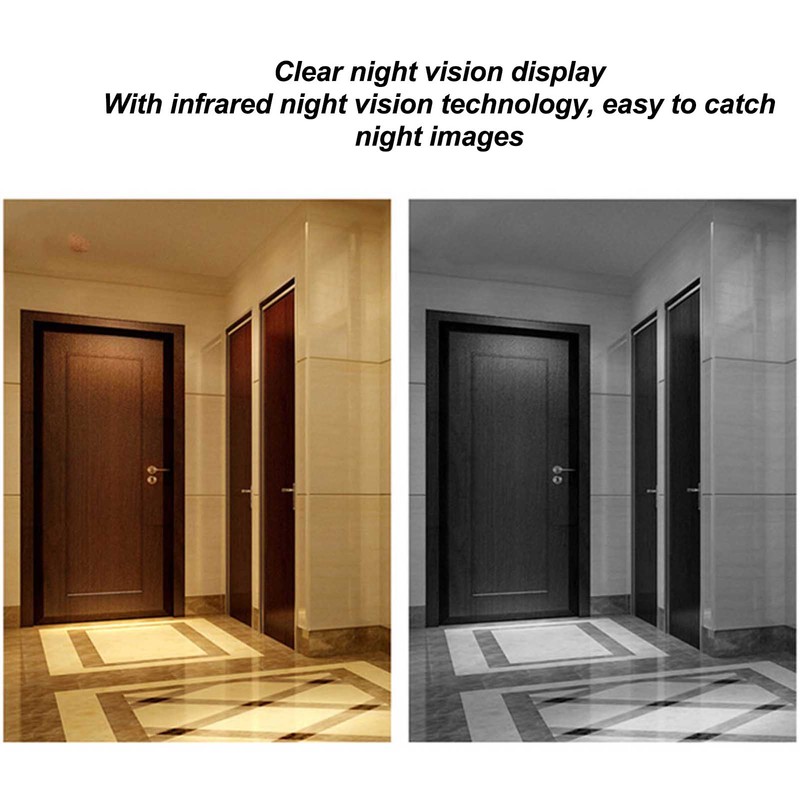 Peephole Camera Automatic Photo Taking 120° Viewing Angle Infrared Night