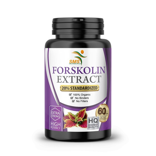 Forskolin Extract Pills (20% Standardized), Forskohlii Coleus Supplement, Plant Based,