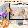 24 Packs Cartoon Sticky Notes Set 12 Designs Note Pads,