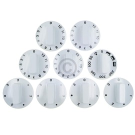 Toggle Set, Rotary Knob Set, Knob Universal 7-Piece White for Oven