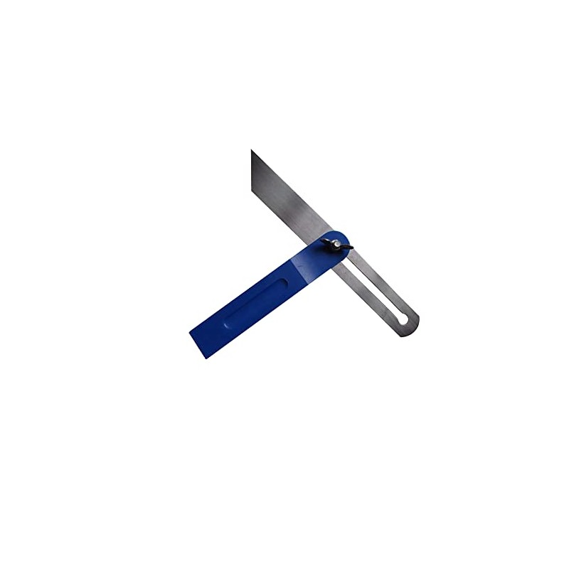 200mm Adjustable Square Bevelled Sliding T Gauge with Plastic Handle