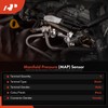 A-Premium Manifold Pressure MAP Sensor [4 Blades] Compatible with Ford