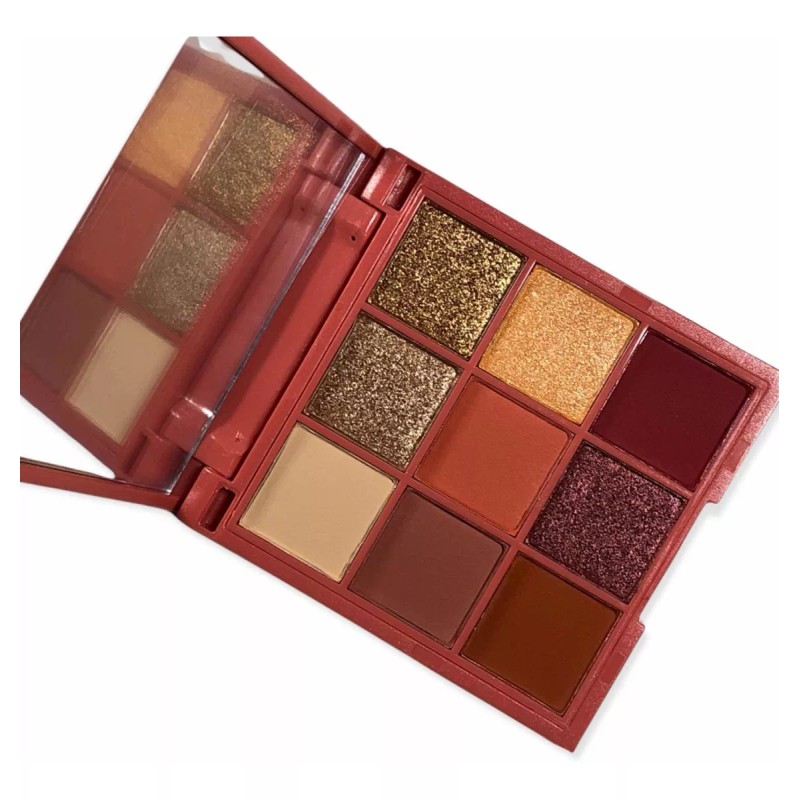 Bonita Cosméticos Paleta De 9 Sombras De Ojos Mate, Shimmer