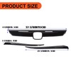ECOTRIC Front Grille & Eyelid Cover Set Compatible With 2018-2020