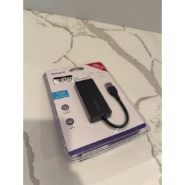 Targus ACH124 USB 3.0 4 Port USB Hub 5Gbps Speed Windows, Mac USB Powered