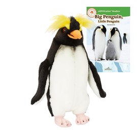 Wildlife Tree 12 Inch Plush Penguin Stuffed Animal Set with edZOOcation Readers Big Penguin, Little Penguin Pre-Reader Book