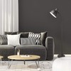 Newhouse Lighting NHFL-VE-BK Vesper Modern Floor Lamp With LED Bulb