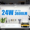 CNSUNWAY 2FT LED Shop Light, 24W 5000K 3600LM Super Bright,