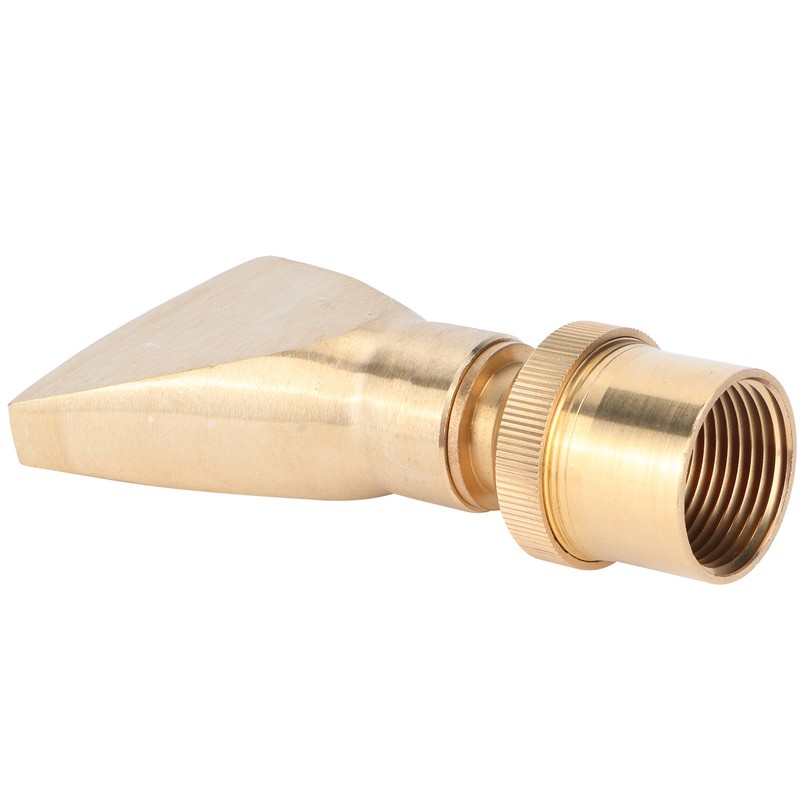 Brass Narrow Fan Jet Water Fountain Nozzle Spray Head Adjustable