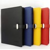 A7 Yellow PU Leather Business Notebook with Pen Pocket and