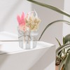 Kichvoe Transparent Flower Bucket 6.5 Inch Clear Floral Container Multipurpose