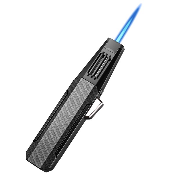 Butane Torch Lighter,Windproof Refillable Kitchen Cooking Torch,Adjustable Flame Solar Beam