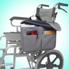 Multi Pocket Wheelchair Bag，Side Walker Bag with Water Cup Holder，Wheelchair