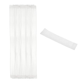 PATIKIL Blackout Door Curtain, 54" W x 72" L French Window Door Half Curtain, Blackout Side Light Decorative Drapery for Kitchen Home, 1 Panel, White