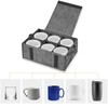 Yharnamite Camping Tableware Storage Felt Bag with Dividers, Motorhome Cupboard
