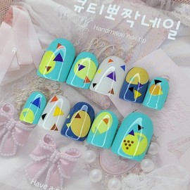 Unikitsch 3 Handmade Nail Tips - Almond S / 유니키치3 수제네일팁 - 아몬드S