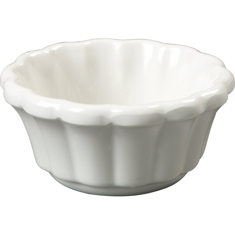 Carlisle FoodService Products 4394342 Melamine Scalloped Ramekin, 2 oz, Bone