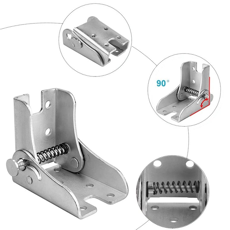4 x folding support frame, foldable hinges, steel foldable hinges,