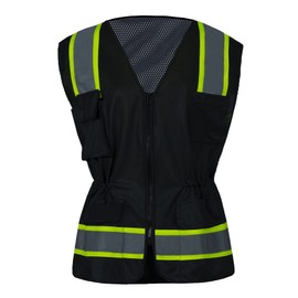 FONIRRA Hi Vis Safety Vest for Women Reflective with Pockets ANSI Class 2 High Visibility Work Construction Vest