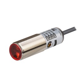BRQM100-DDTA-P, Sensor, Photo, Metal Body, Diffuse Reflective, 100mm Sensing Distance, Light & Dark On, PNP Output, 10-30 VDC