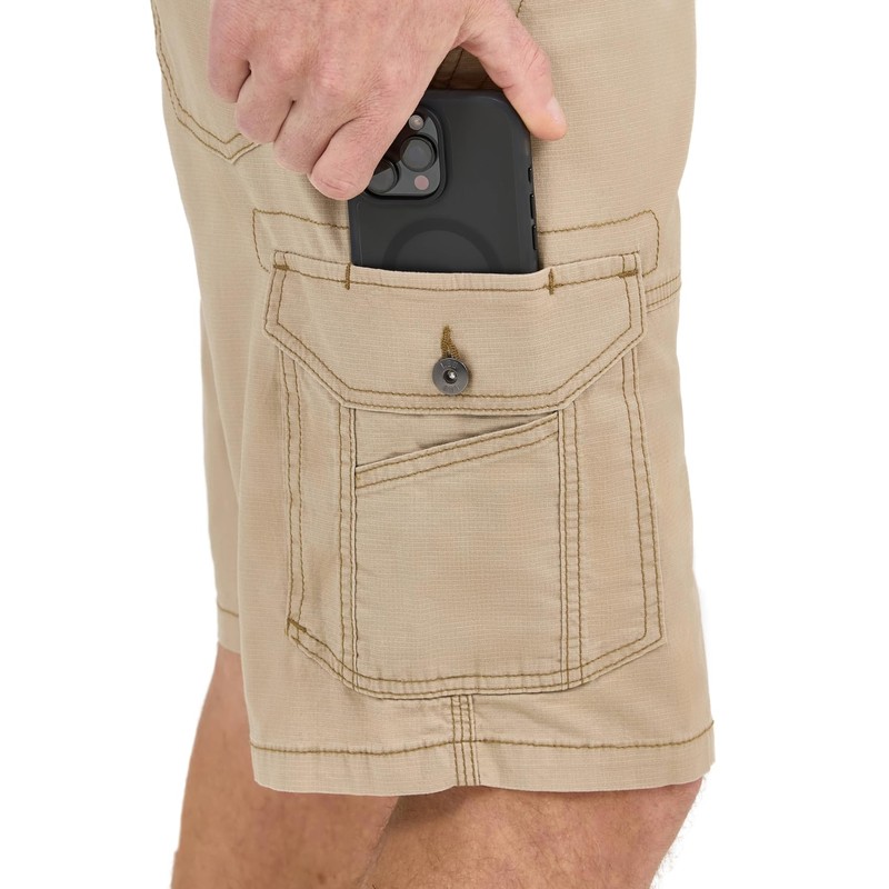 Lee Men's Extreme Motion Swope Cargo Shorts, caramel