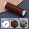 Ftyiwu Waxed Thread, Upholstery Needle and Thread 32 Yards with