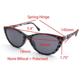 ColorViper None Bifocal Reader + Polarized Magnetic Clip on = Polarized Sunglasses (A1 Cateye Matte Blue Tortoise/Polarized Clip On W/Spring Hinge, 2.50)