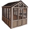 Laser Cut Greenhouse Conservatory Unpainted Garden Flat Pack Kit1:12 Scale