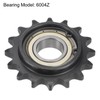 sourcing map Sprocket Sprocket 16 Teeth C45 Carbon Steel with