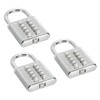 PATIKIL 10 Digit Combination Lock, 3 Pack 5 Position Locking