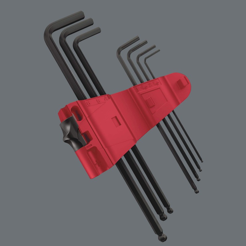 Wera 05073596001 Hex-Plus Hex Key Set 950 PKL/9 BM SB