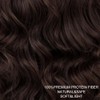 PORSMEER Long Wavy Curly Dark Brown Wig with Fringe for