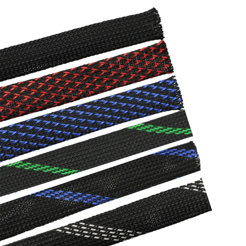 30ft PET Expandable Braided Sleeving Flexo Wire Cable Sleeve (1/6",