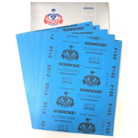 Waterproof Sandpaper Abrasive Wet or Dry Sandpapers 25 Sheets Matador 100 Grit 9" x 11" Silicon Carbide Made in Germany
