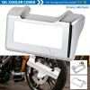 Unbranded Chrome Oil Cooler Cover For Harley Touring Trike Road