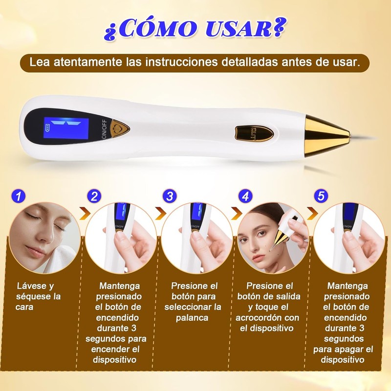 Plasma Pen Dispositivo de Belleza Para La Eliminación de Imperfecciones