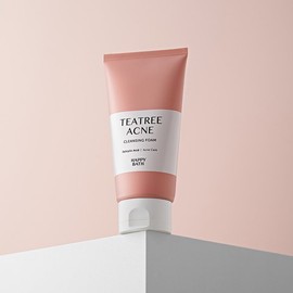 Happy Bath 해피바스 티트리아크네 클렌징 폼150G Happy Bath Tea Tree Acne Cleansing Foam 150G