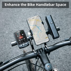 ROCKBROS Bike Handlebar Extender Bicycle Handlebar Extension Lightweight Double Bike Handlebar Bracket Durable for Holding Bicycle Speedometer, GPS, Phone Mount Holder