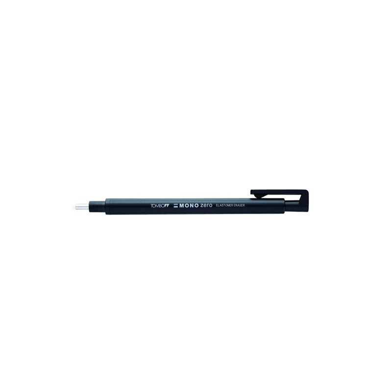 Tombow Holder Eraser, Mono Zero Round Sharpe Black (EH-KUR11)