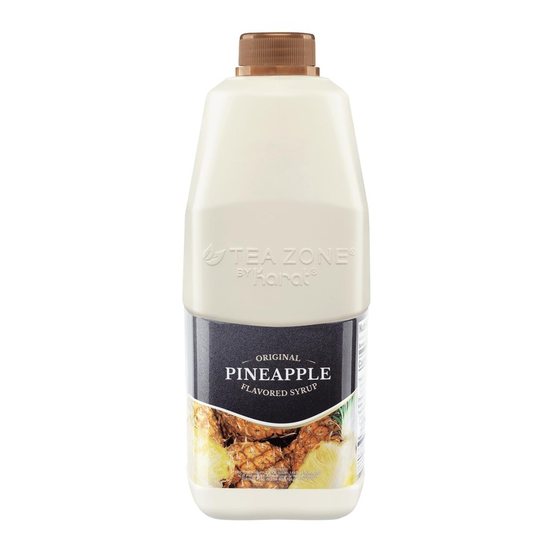 Tea Zone J1071 64 oz Pineapple Syrup for Tea, Beverages,